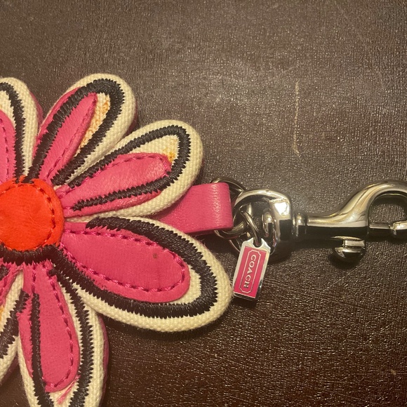 Coach Limited Edition Multicolor Floral Leather Key Fob - Picture 2 of 3